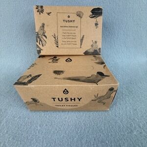 TUSHY Bamboo Toilet Tissues 2 Pack 65 Sheets Per Box Eco Friendly Discontinued